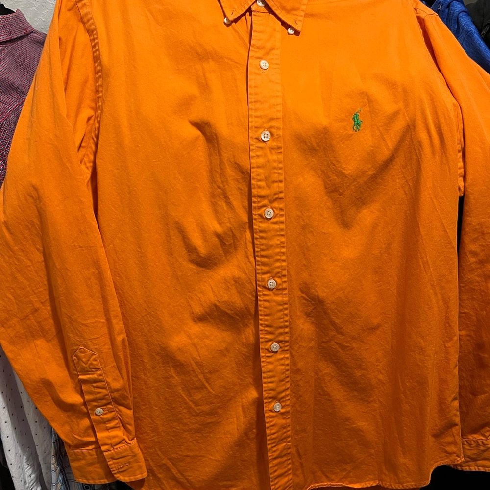 Ralph Lauren Orange long sleeve button down